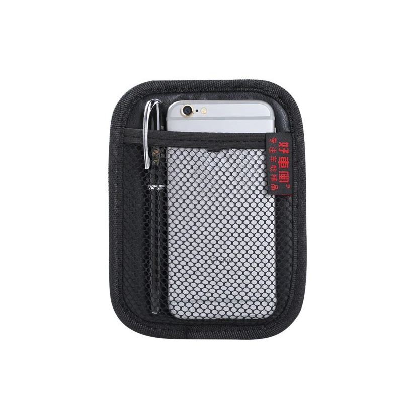 Bolsa de malla de cuero para coche, bolsas de red de almacenamiento de tela Oxford, organizador Interior de coche, almacenamiento de llaves y monedas, herramientas de almacenamiento automático