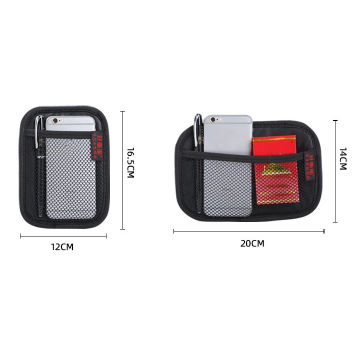 Bolsa de malla de cuero para coche, bolsas de red de almacenamiento de tela Oxford, organizador Interior de coche, almacenamiento de llaves y monedas, herramientas de almacenamiento automático