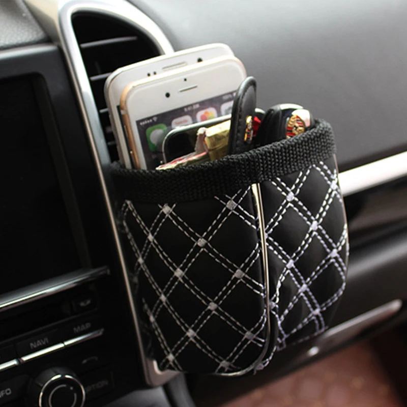 Caja de basura con Clip para salida de coche, organizador de teléfono, soporte para gafas de sol, caja de almacenamiento para BMW, accesorios de estilo para coche Caja de basura con Clip para salida de coche, organizador de teléfono, soporte para gafas de sol, caja de almacenamiento para BMW, accesorios de estilo para coche