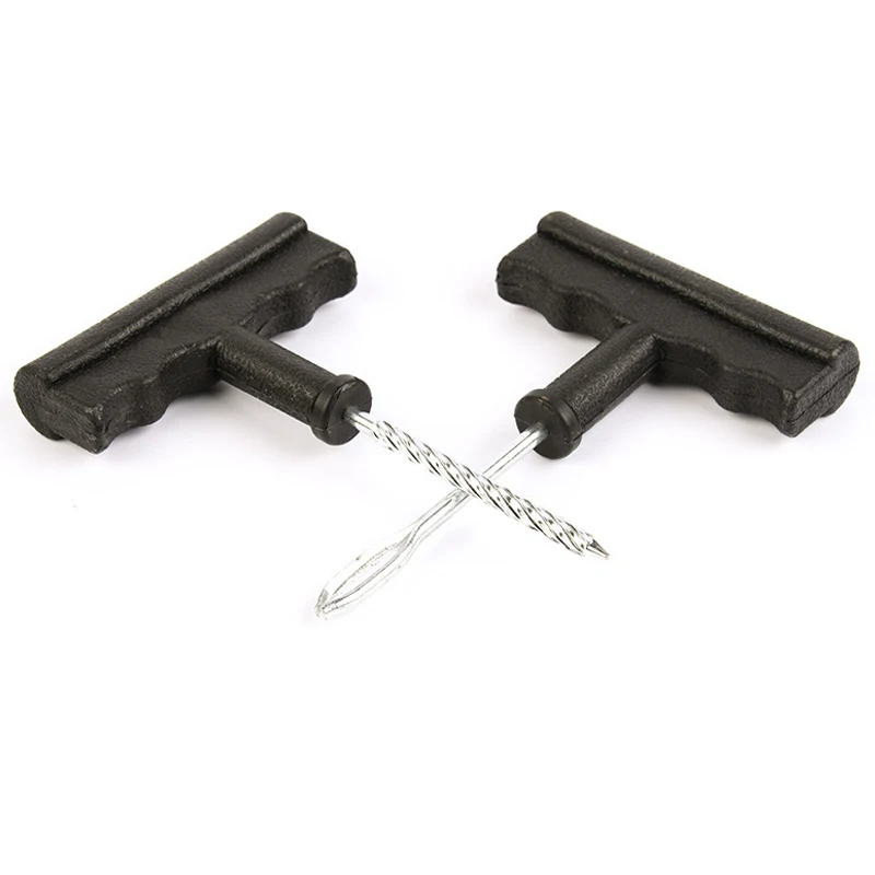 Kit de herramientas de reparación de neumáticos de coche con tiras de goma, Kit de herramientas de reparación de sellos de tapón de punción de neumáticos sin cámara para bicicleta, motocicleta y coche