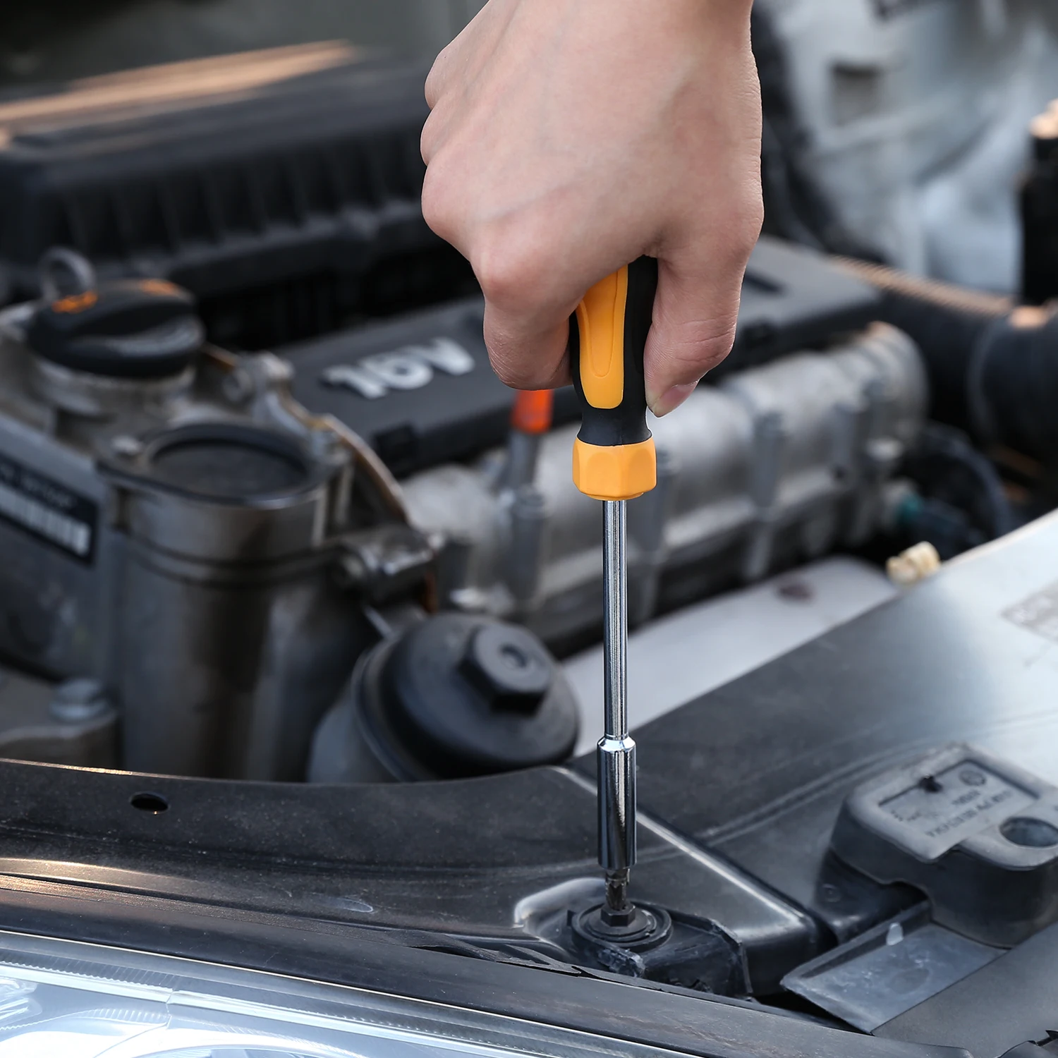 DEKO 192 198 Uds juego de herramientas de reparación de automóviles profesional llave de trinquete automática destornillador Kit de herramientas mecánicas con caja de moldeo por soplado