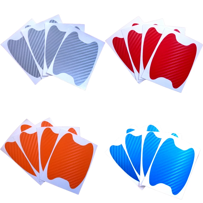 Pegatinas para manija de puerta de coche, cubierta resistente a los arañazos, Protector de fibra de carbono, accesorios exteriores, embellecedor de Accesorio para automóvil, juego de 4 Uds. Pegatinas para manija de puerta de coche, cubierta resistente a los arañazos, Protector de fibra de carbono, accesorios exteriores, embellecedor de Accesorio para automóvil, juego de 4 Uds.