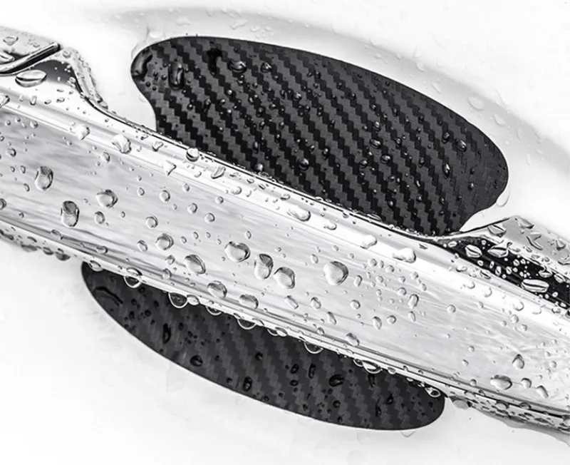 Pegatinas para manija de puerta de coche, cubierta resistente a los arañazos, Protector de fibra de carbono, accesorios exteriores, embellecedor de Accesorio para automóvil, juego de 4 Uds. Pegatinas para manija de puerta de coche, cubierta resistente a los arañazos, Protector de fibra de carbono, accesorios exteriores, embellecedor de Accesorio para automóvil, juego de 4 Uds.