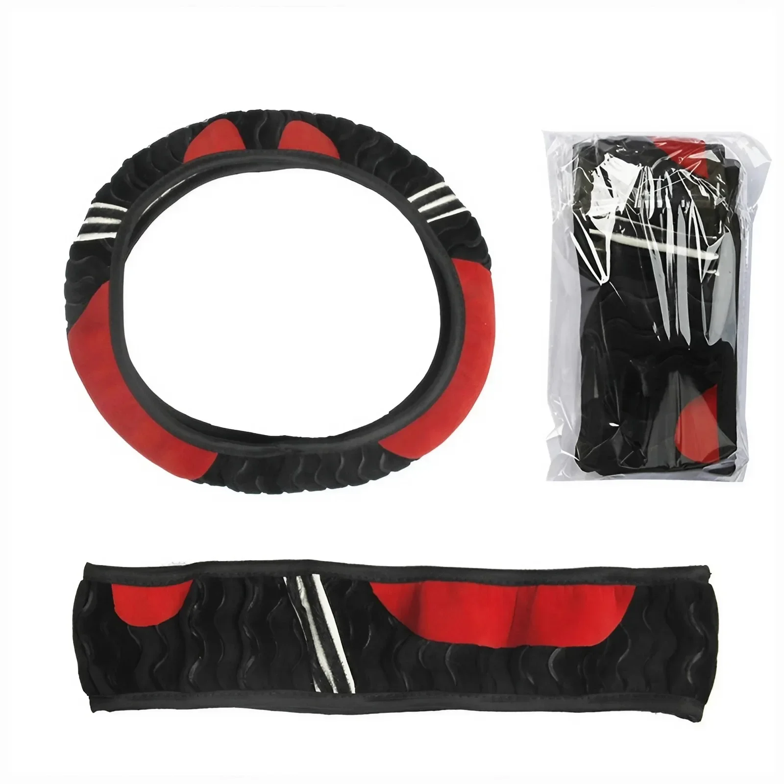 Protector universal antideslizante del volante del coche del cuero de la PU transpirable, accesorios de la decoración interior
